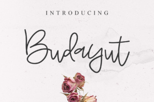 Budayut: A Stylish Monoline Signature Font for Editorial Design