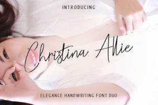 Christina Allie: An Elegant Handwritten Font Duo for Creative Branding
