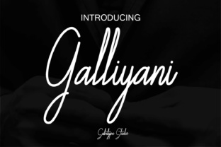 Discover the Charm of Galliyani: A Stylish Handwritten Font