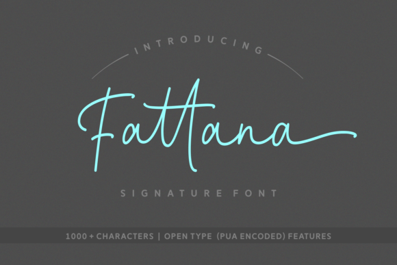 Discover the Elegance of Fattana: A Stylish Signature Font