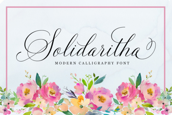 Discover the Elegance of Solidaritha Font for Editorial Design
