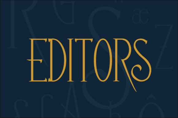 Editors: A Dreamy Serif Font for Craft and Design