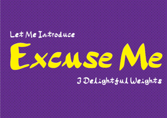 Excuse Me: A Handwritten Font for Elegant Publishing