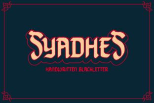 Exploring Syadhes: A Fresh Take on Blackletter Fonts