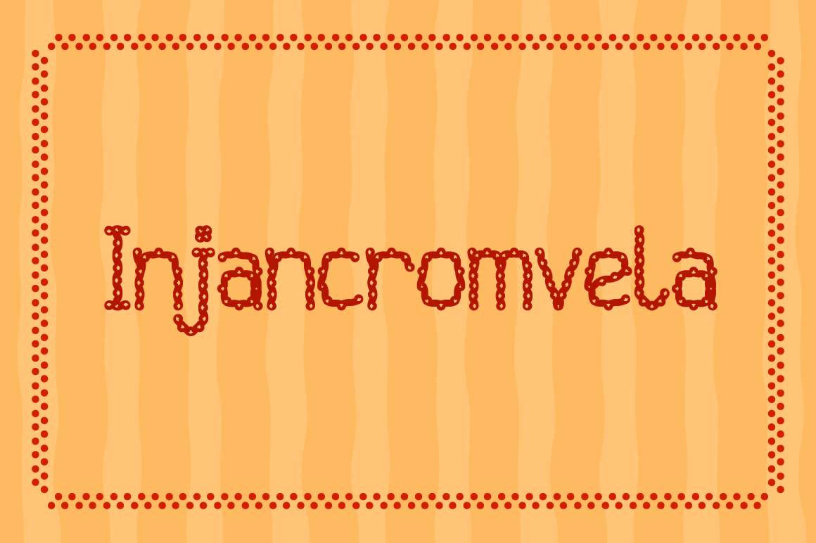 Injancromvela: A Rustic and Charming Decorative Font