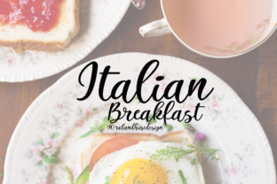 Italian Breakfast: A Modern Calligraphy Font for Marketing Design