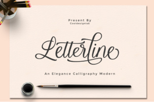 Letterline: A Glamorous Calligraphy Font for Crafters