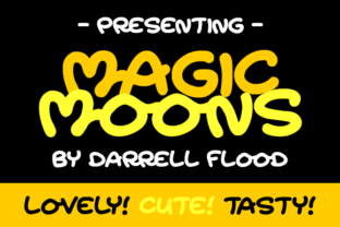 Magic Moons: A Warm Handwritten Font for Your Creative Projects