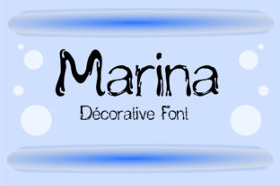 Marina: A Fluid and Fun Decorative Font for Creative Projects
