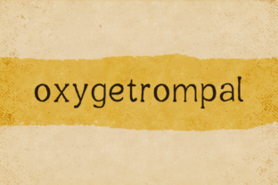 Oxygetrompal: A Textured Handwritten Sans Serif Font