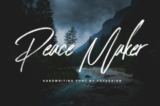 Peace Maker: A Dry Brush Stroke Font for Editorial Mood