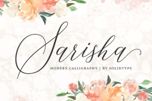 Sarisha: An Elegant Script Font for Crafters and Sellers