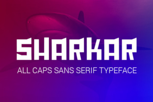 Sharkar: A Bold Sans Serif Font for Craft and Design