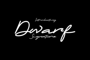 Testing the Dwarf Signature Font for a Brand Identity Project